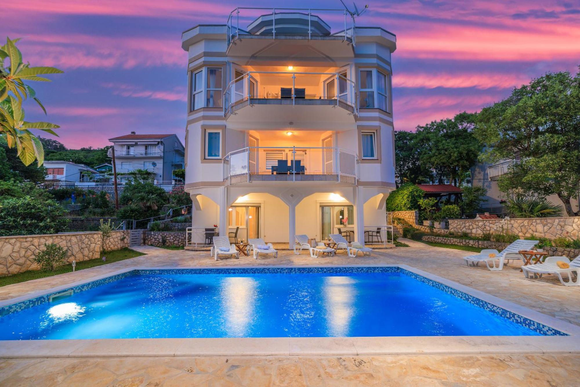 Bella Adria Apartmani Dramalj Exterior foto